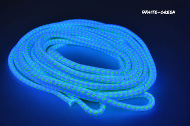 Blacklight BiColor Glo-Line 8mm Luminescent Decorative Roping